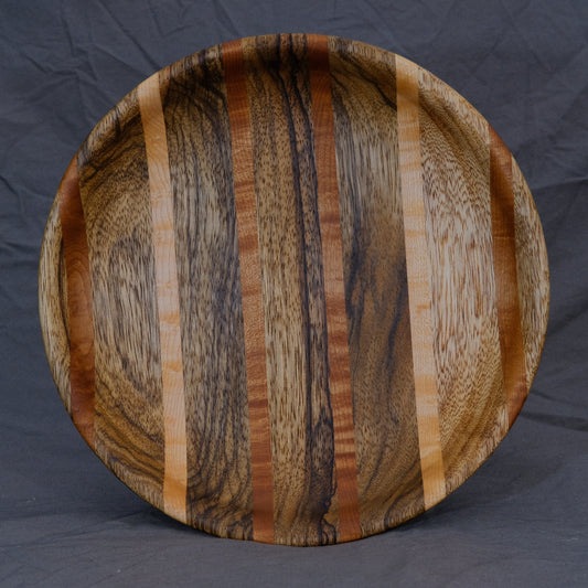 Black Limba and Maple Platter