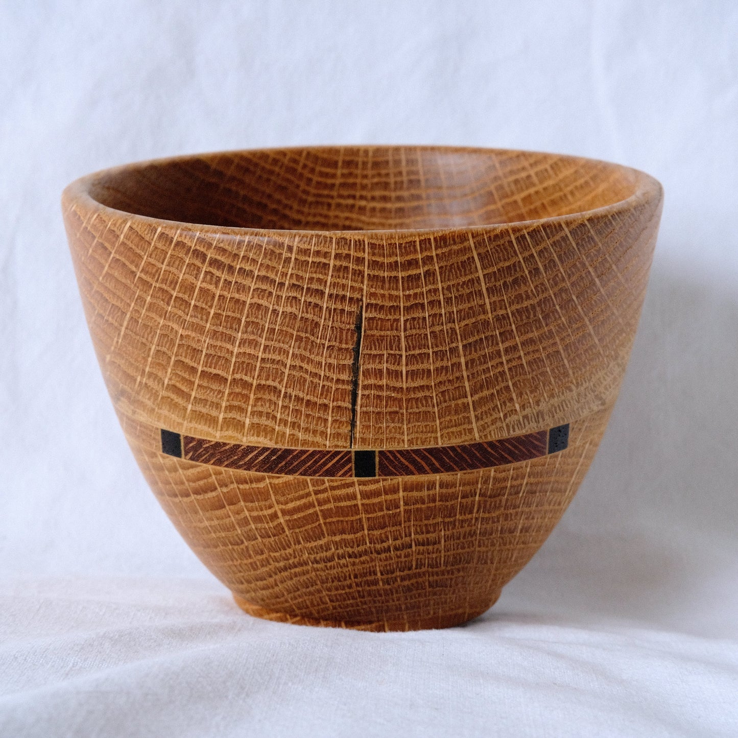 White Oak Laminated Bowl