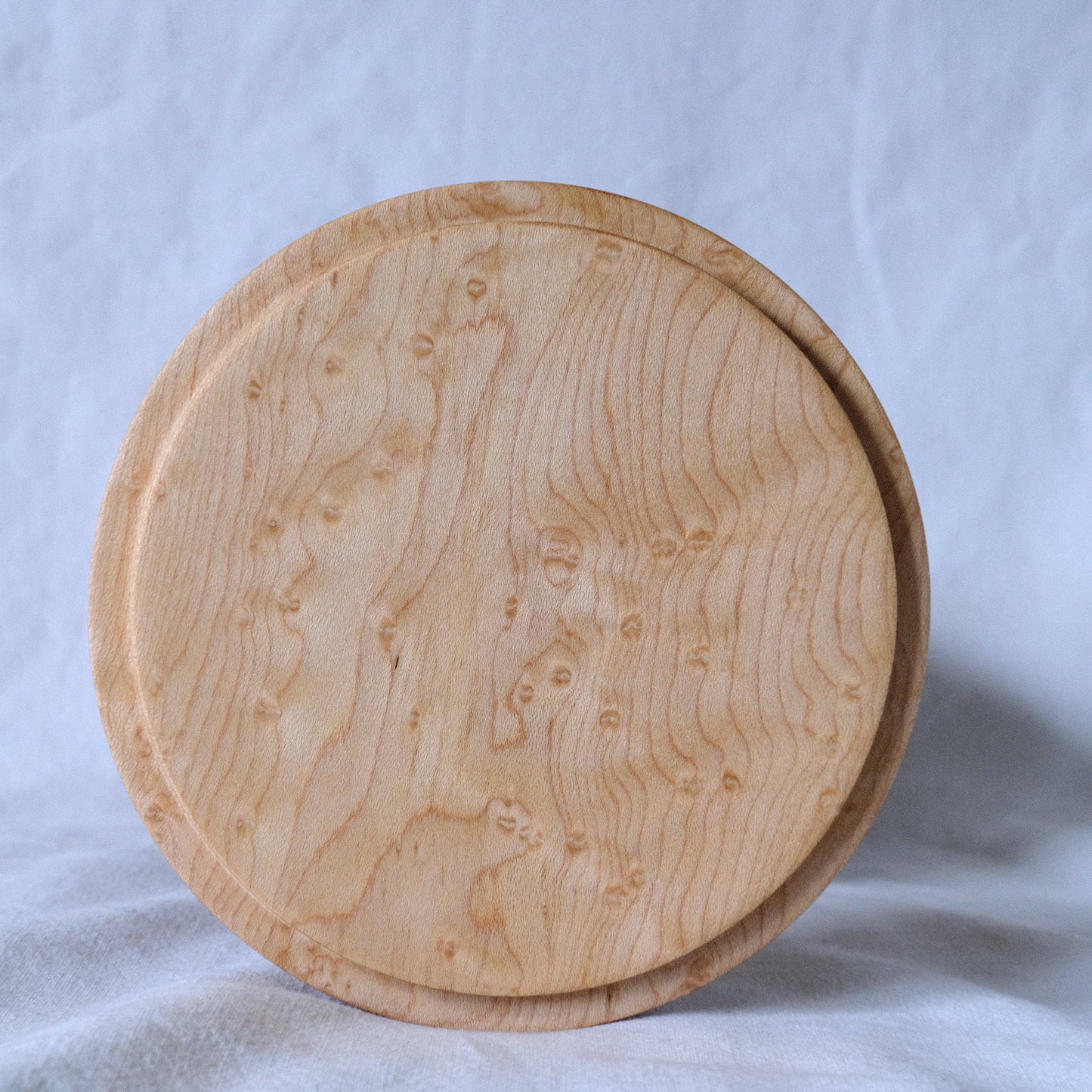 Padauk Bowl with Birdeye Maple Lid