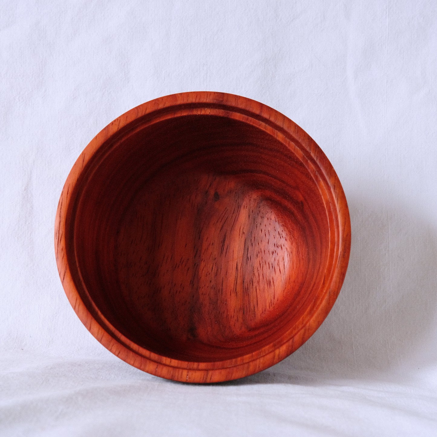 Padauk Bowl with Birdeye Maple Lid