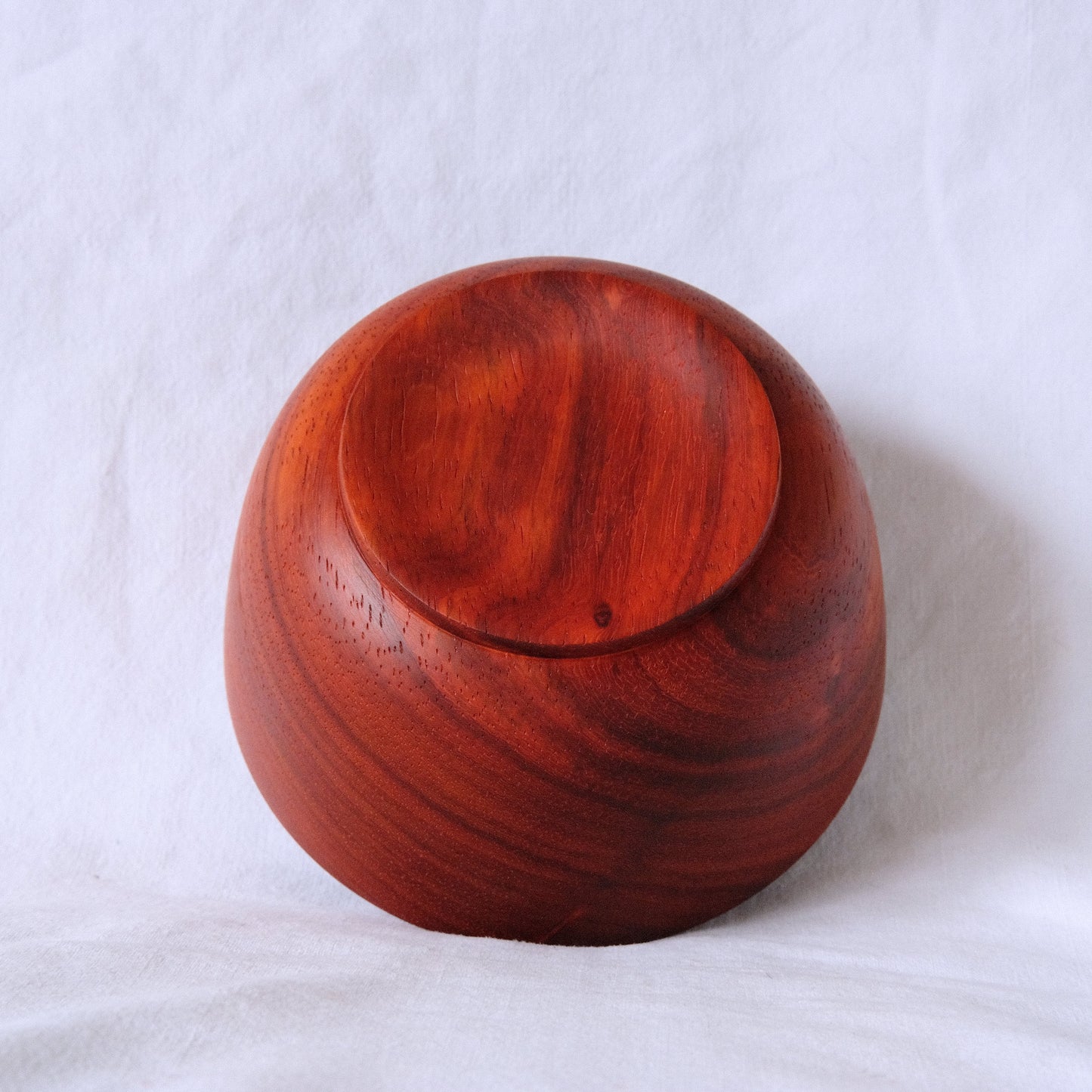 Padauk Bowl with Birdeye Maple Lid