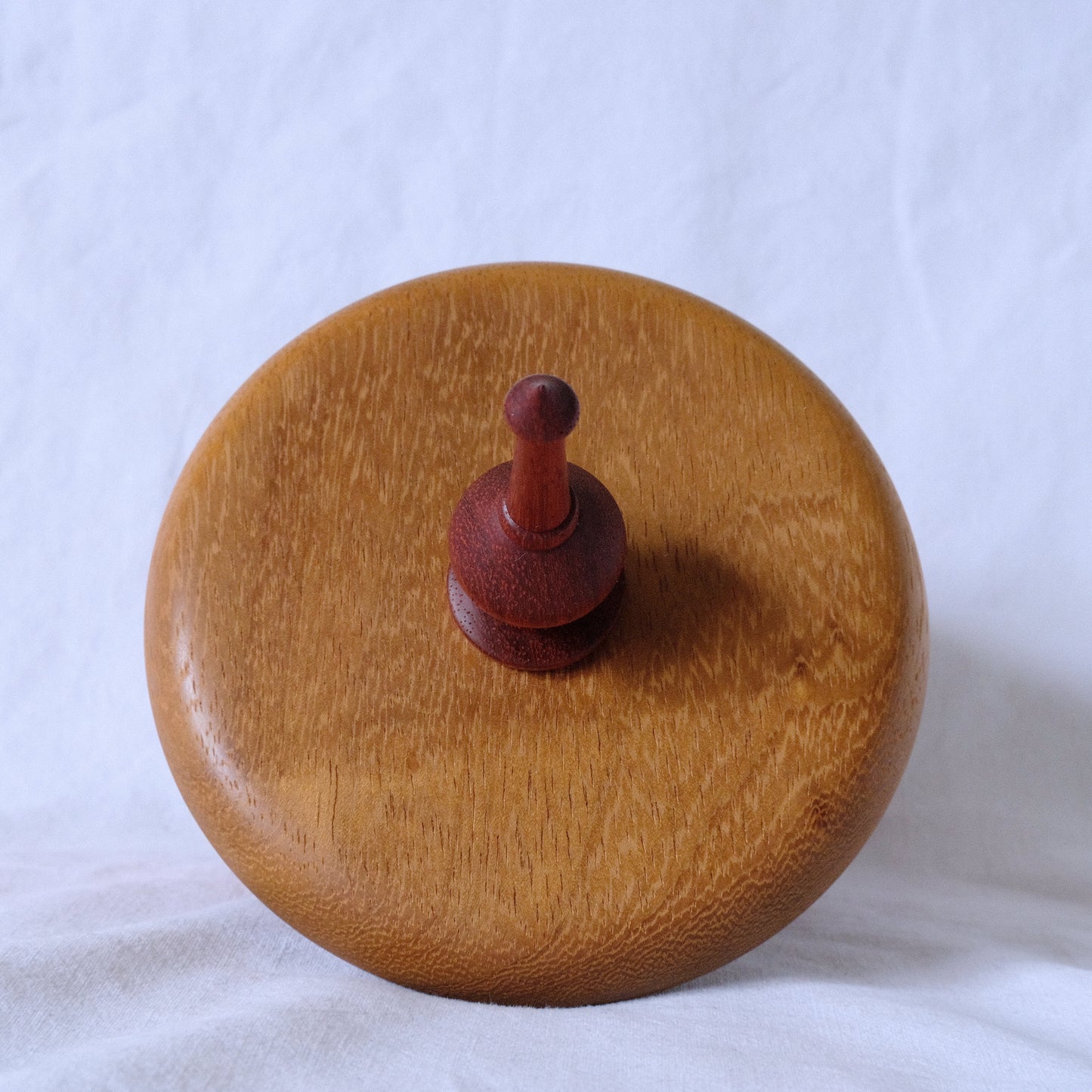 Padauk Bowl with Iroko Lid