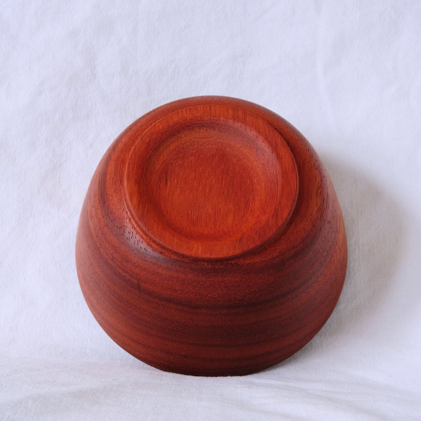 Padauk Bowl with Iroko Lid