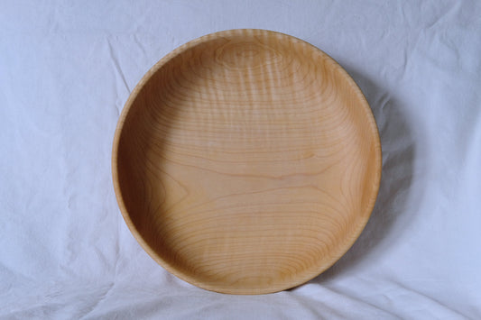 Figured Maple Salad Bowl/Platter