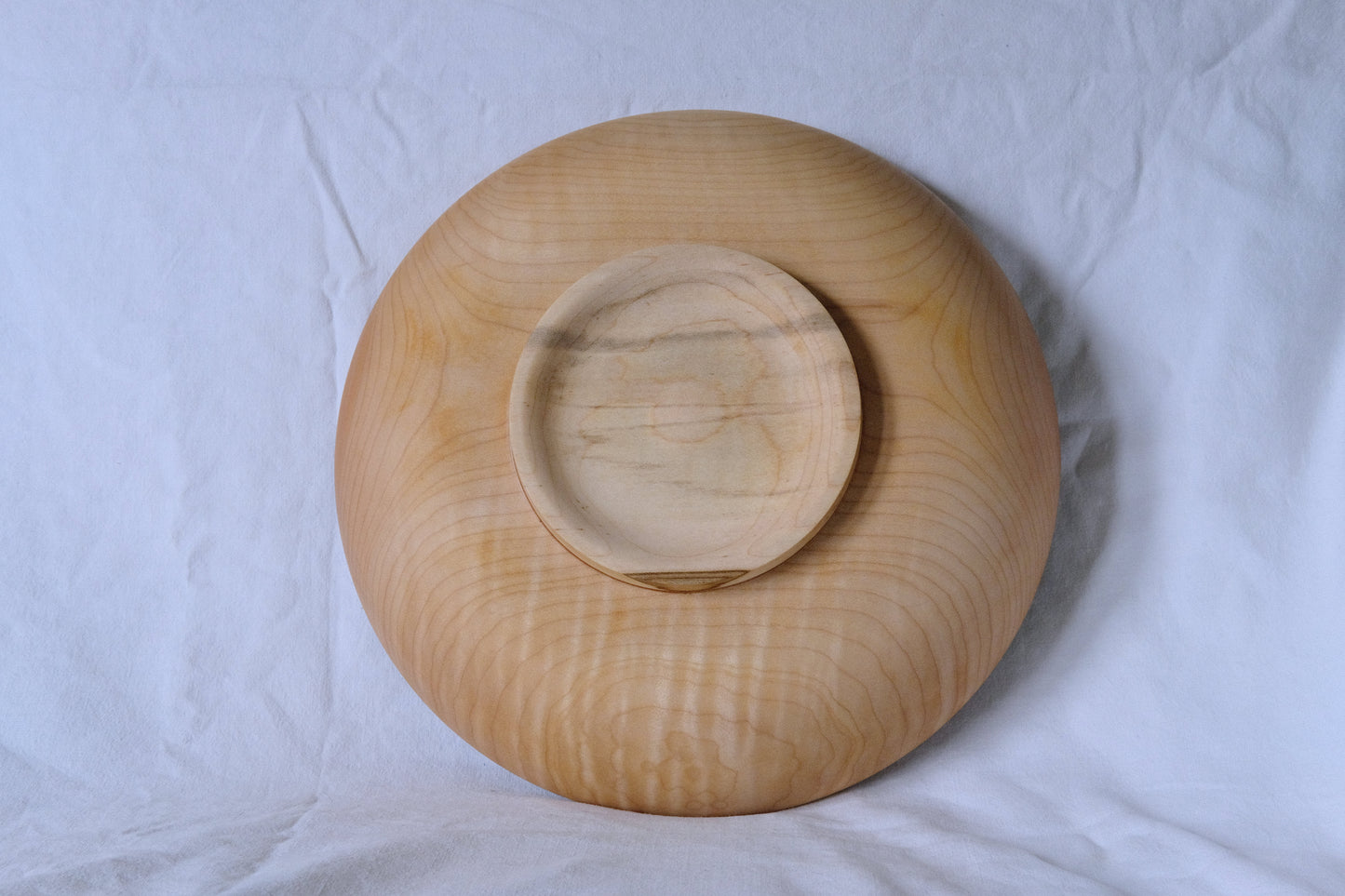 Figured Maple Salad Bowl/Platter