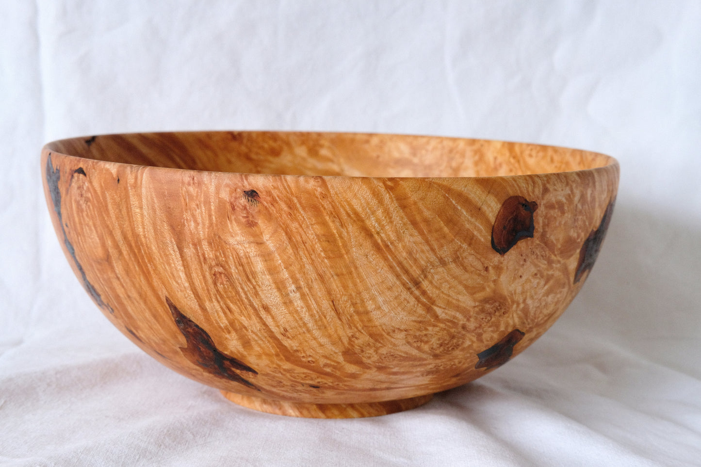 Large Maple Burl Decorative Bowl