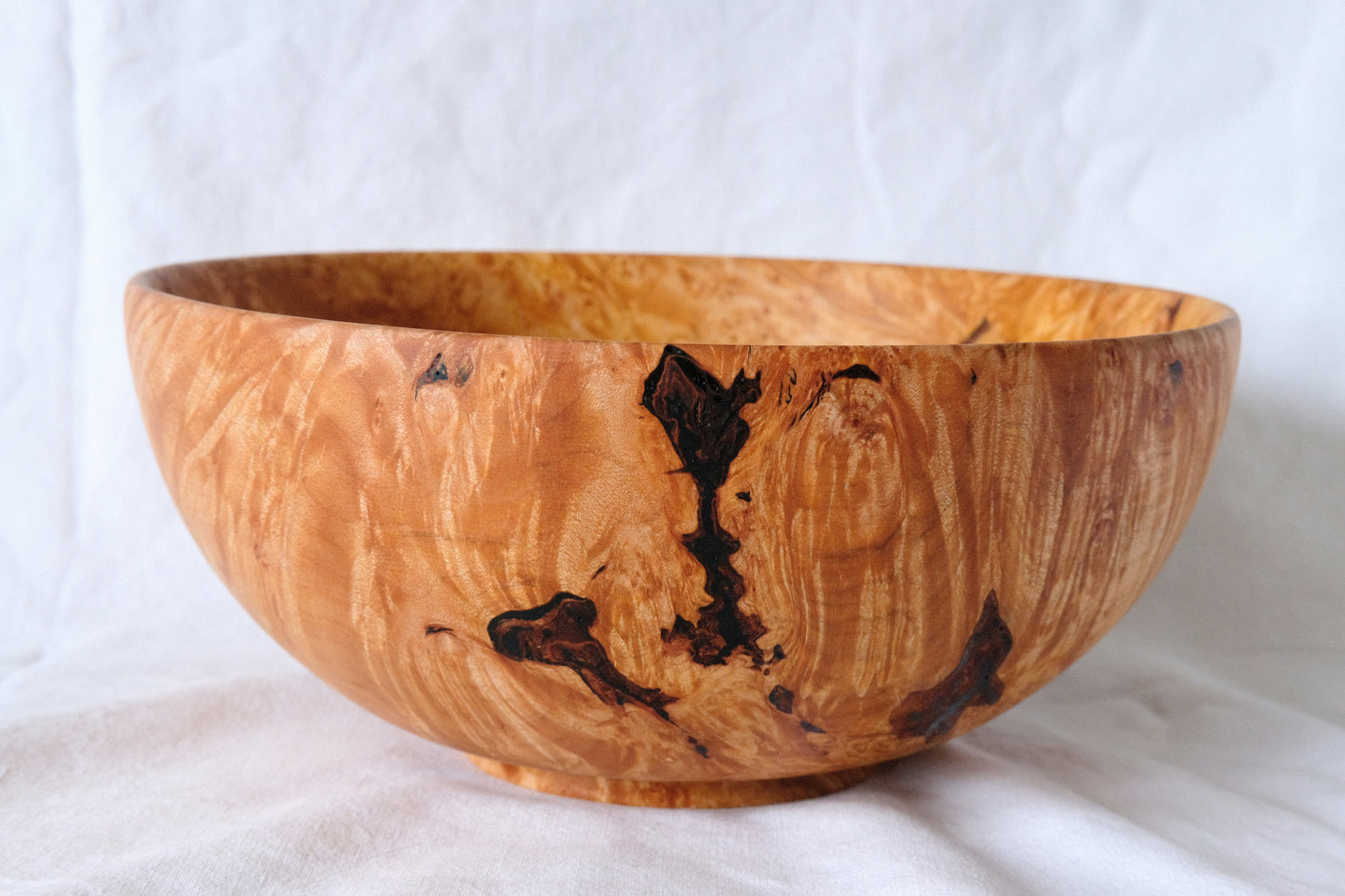 Large Maple Burl Decorative Bowl