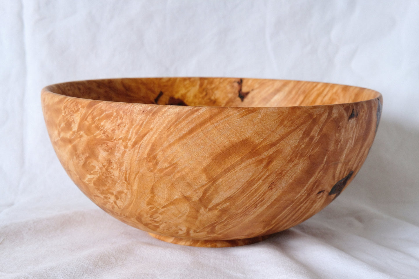 Large Maple Burl Decorative Bowl