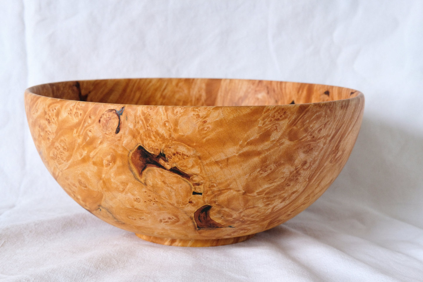 Large Maple Burl Decorative Bowl